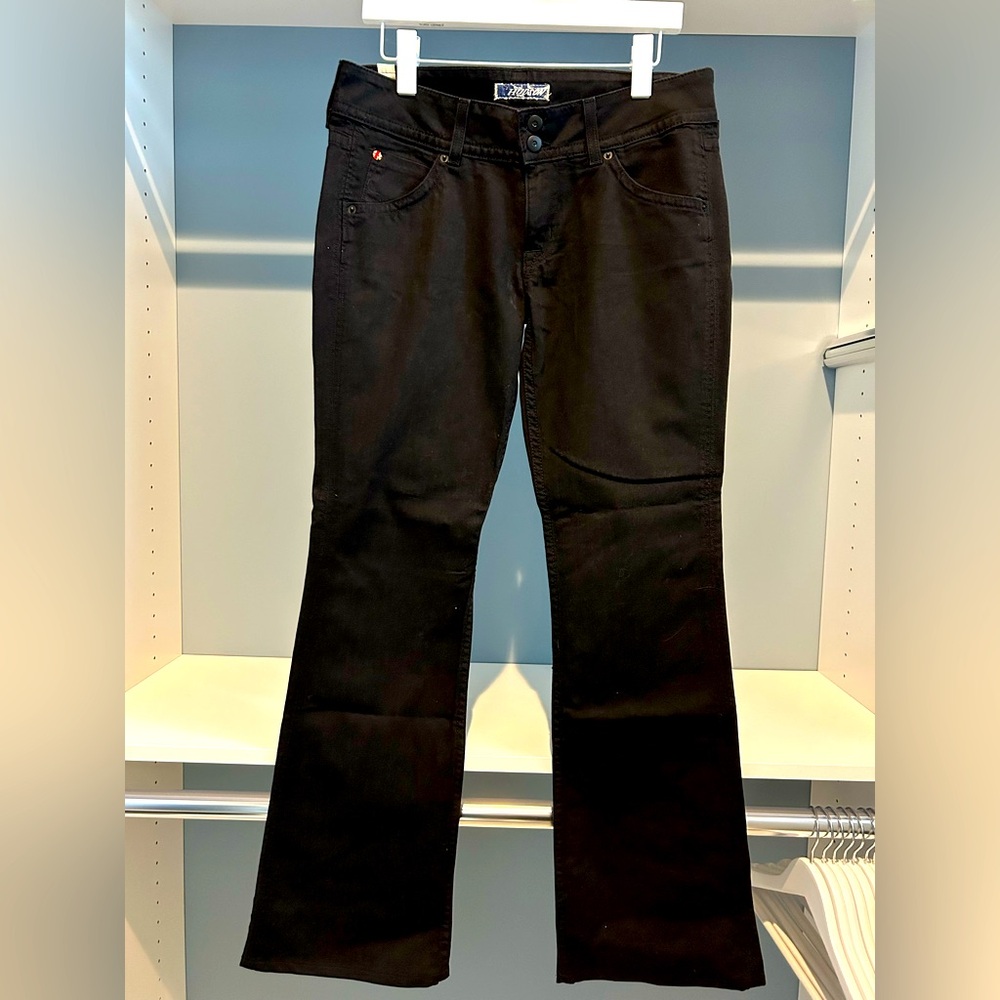 NWT Hudson black jeans. Size 30. Slight boot cut/wider cut. Gorgeous!